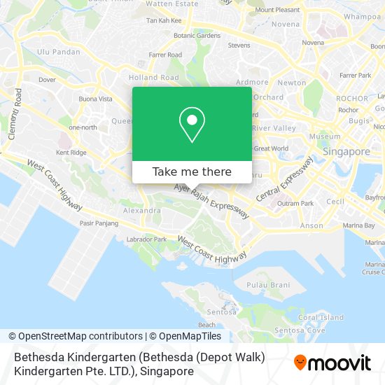 Bethesda Kindergarten (Bethesda (Depot Walk) Kindergarten Pte. LTD.) map