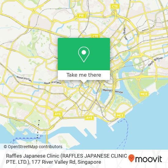 Raffles Japanese Clinic (RAFFLES JAPANESE CLINIC PTE. LTD.), 177 River Valley Rd map