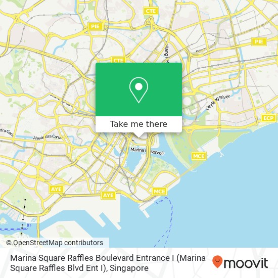 Marina Square Raffles Boulevard Entrance I (Marina Square Raffles Blvd Ent I) map