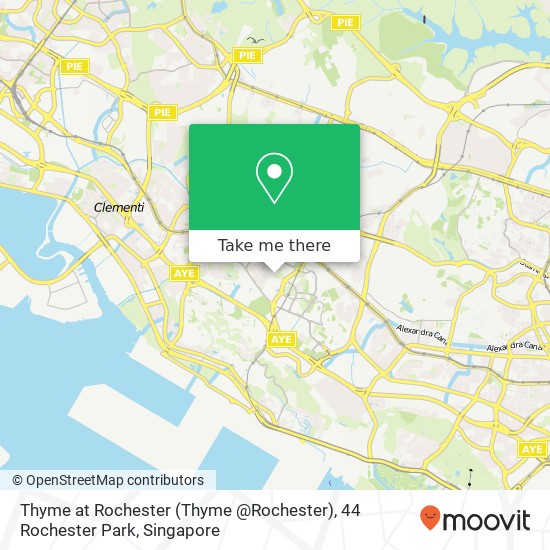 Thyme at Rochester (Thyme @Rochester), 44 Rochester Park map
