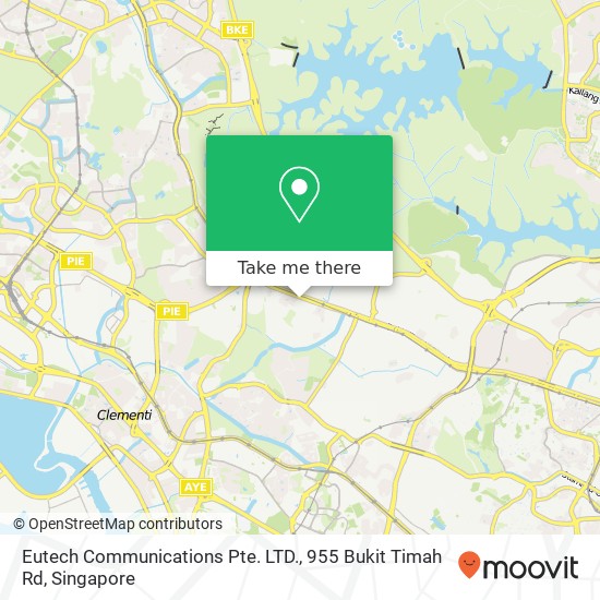 Eutech Communications Pte. LTD., 955 Bukit Timah Rd map