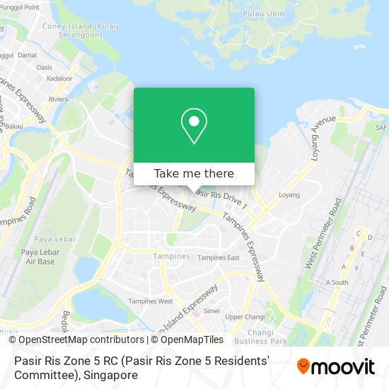 Pasir Ris Zone 5 RC (Pasir Ris Zone 5 Residents' Committee)地图