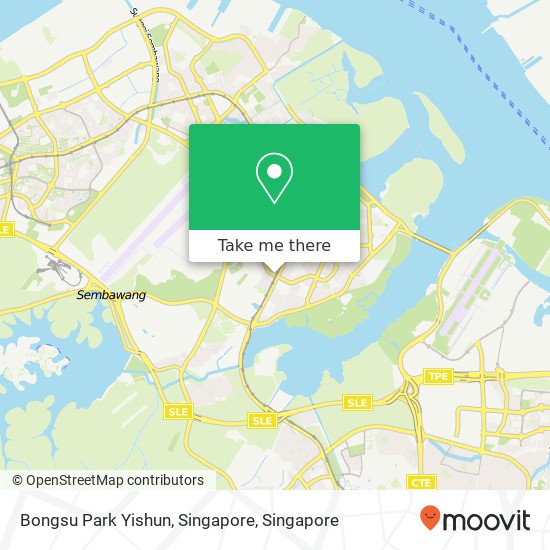 Bongsu Park Yishun, Singapore map