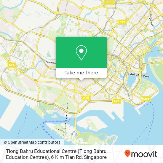 Tiong Bahru Educational Centre (Tiong Bahru Education Centres), 6 Kim Tian Rd map