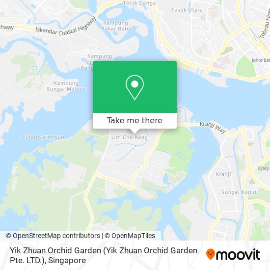 Yik Zhuan Orchid Garden (Yik Zhuan Orchid Garden Pte. LTD.) map