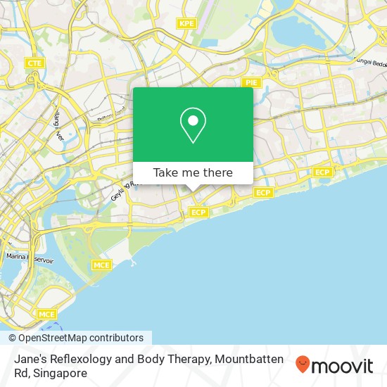 Jane's Reflexology and Body Therapy, Mountbatten Rd map