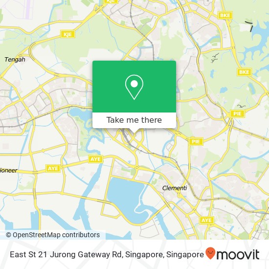 East St 21 Jurong Gateway Rd, Singapore map