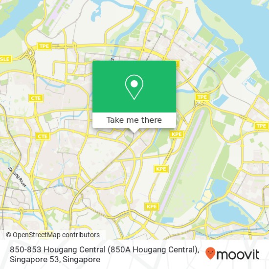 850-853 Hougang Central (850A Hougang Central), Singapore 53地图