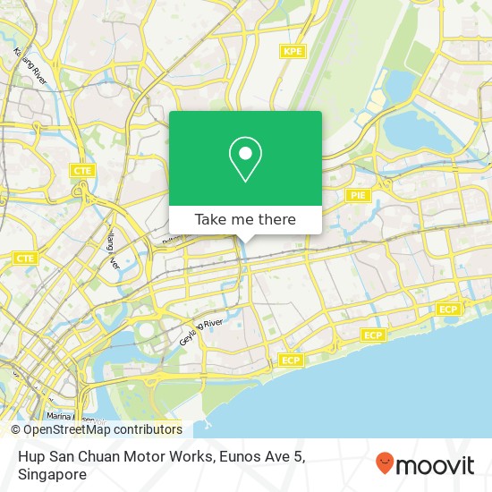 Hup San Chuan Motor Works, Eunos Ave 5地图