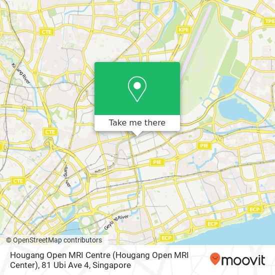 Hougang Open MRI Centre (Hougang Open MRI Center), 81 Ubi Ave 4地图
