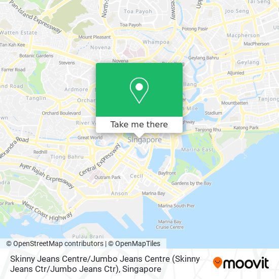 Skinny Jeans Centre / Jumbo Jeans Centre map