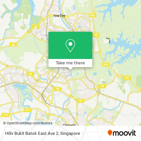 Hillv Bukit Batok East Ave 2 map