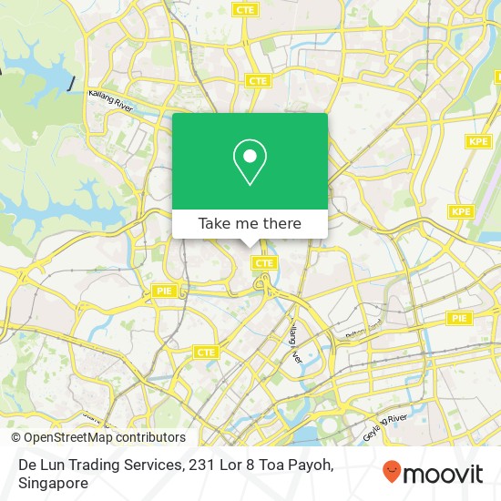De Lun Trading Services, 231 Lor 8 Toa Payoh map