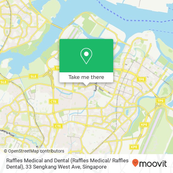 Raffles Medical and Dental (Raffles Medical/ Raffles Dental), 33 Sengkang West Ave地图