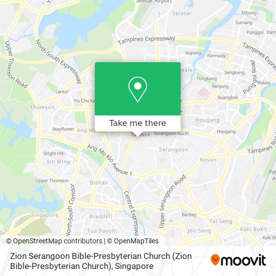 Zion Serangoon Bible-Presbyterian Church map