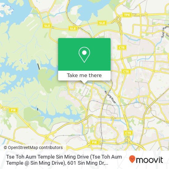 Tse Toh Aum Temple Sin Ming Drive (Tse Toh Aum Temple @ Sin Ming Drive), 601 Sin Ming Dr map