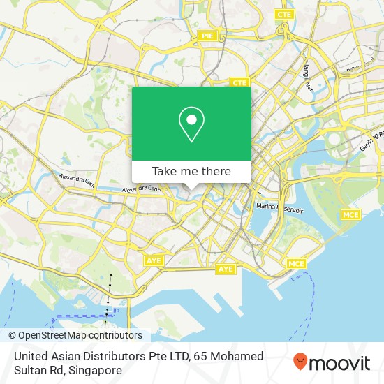 United Asian Distributors Pte LTD, 65 Mohamed Sultan Rd map