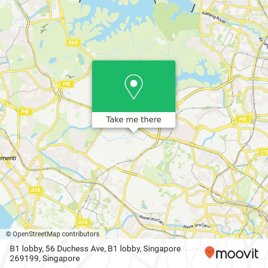 B1 lobby, 56 Duchess Ave, B1 lobby, Singapore 269199地图