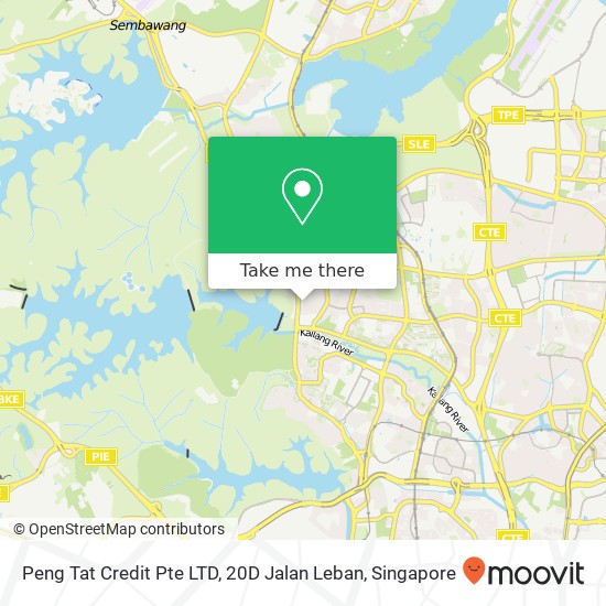 Peng Tat Credit Pte LTD, 20D Jalan Leban地图