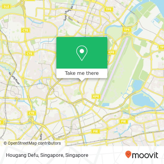 Hougang Defu, Singapore map