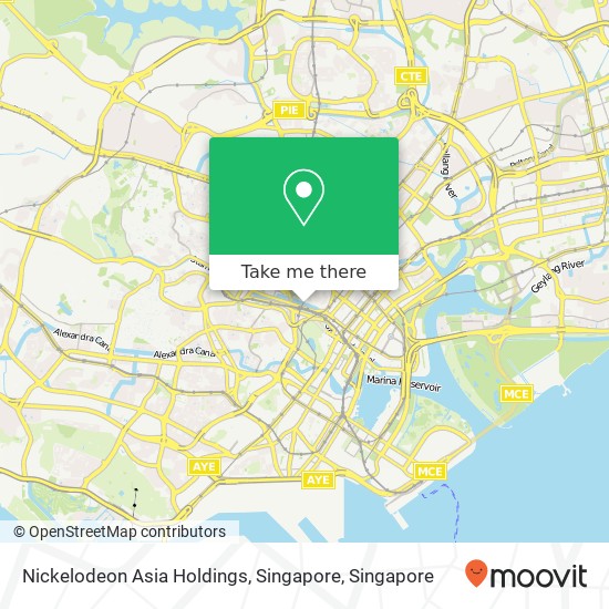 Nickelodeon Asia Holdings, Singapore地图
