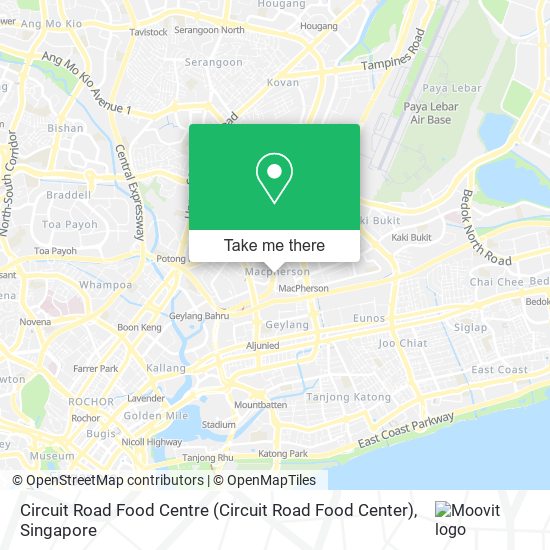Circuit Road Food Centre map