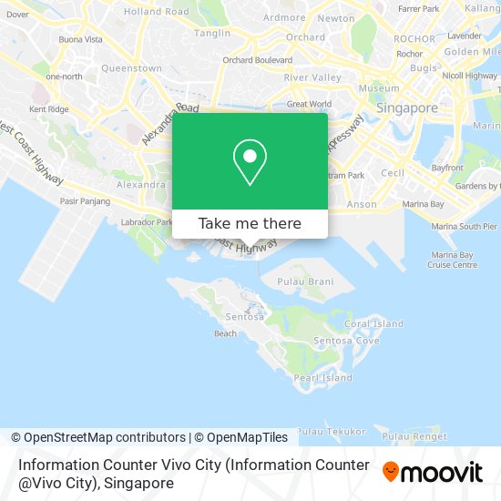 Information Counter Vivo City地图