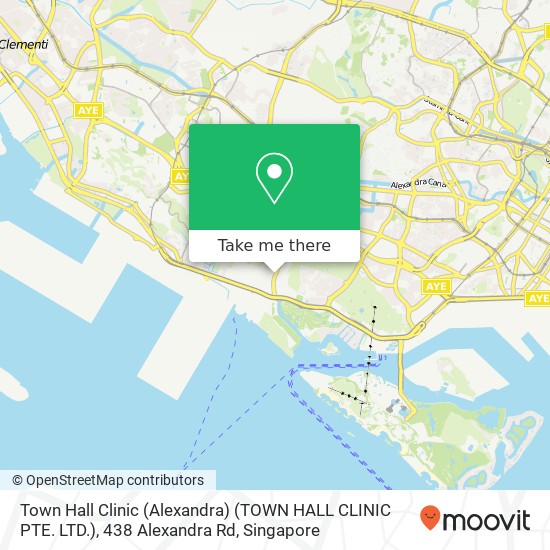 Town Hall Clinic (Alexandra) (TOWN HALL CLINIC PTE. LTD.), 438 Alexandra Rd地图