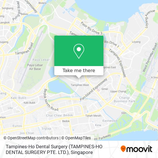 Tampines-Ho Dental Surgery (TAMPINES-HO DENTAL SURGERY PTE. LTD.) map