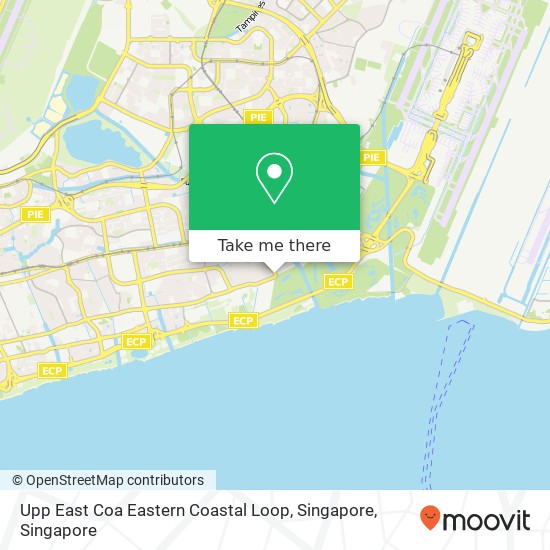 Upp East Coa Eastern Coastal Loop, Singapore map