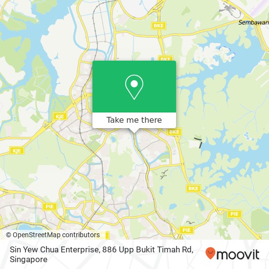 Sin Yew Chua Enterprise, 886 Upp Bukit Timah Rd map