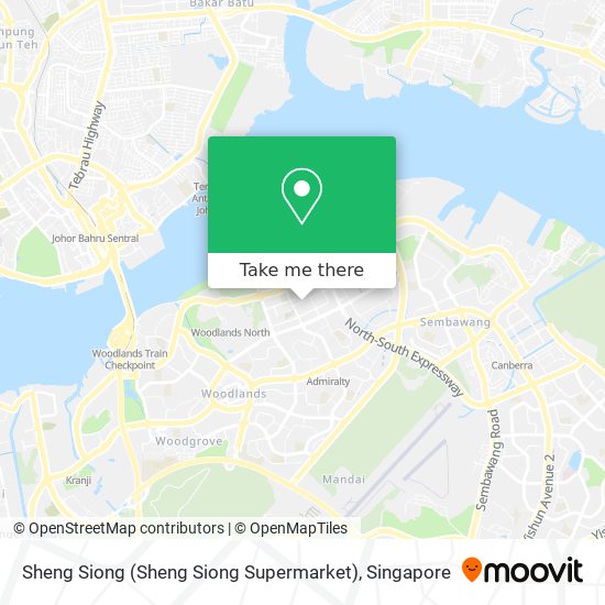 Sheng Siong (Sheng Siong Supermarket) map