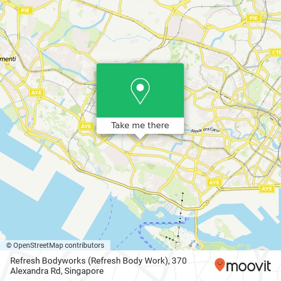 Refresh Bodyworks (Refresh Body Work), 370 Alexandra Rd map