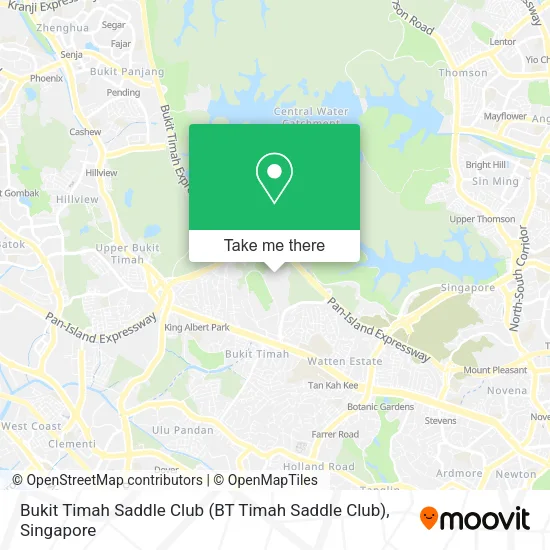 Bukit Timah Saddle Club map