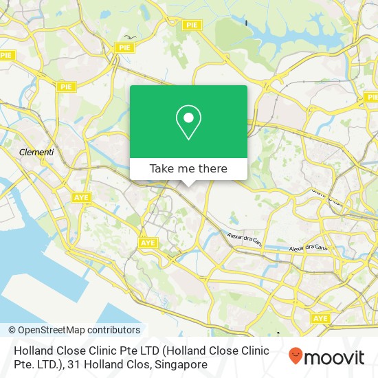 Holland Close Clinic Pte LTD (Holland Close Clinic Pte. LTD.), 31 Holland Clos地图