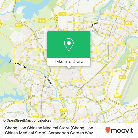 Chong Hoe Chinese Medical Store (Chong Hoe Chines Medical Store), Serangoon Garden Way map