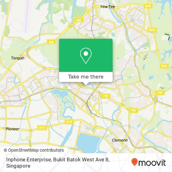 Inphone Enterprise, Bukit Batok West Ave 8 map