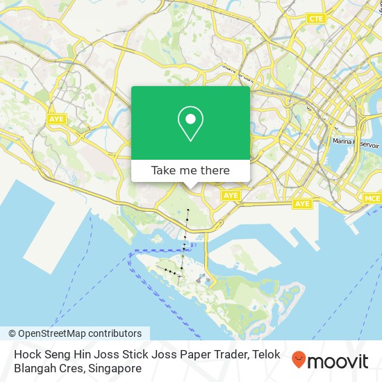 Hock Seng Hin Joss Stick Joss Paper Trader, Telok Blangah Cres map