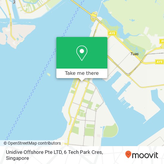 Unidive Offshore Pte LTD, 6 Tech Park Cres地图