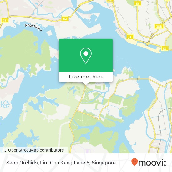 Seoh Orchids, Lim Chu Kang Lane 5 map