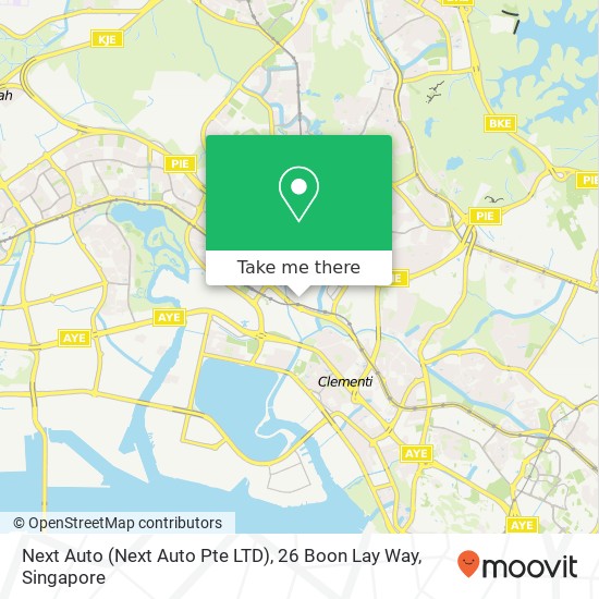 Next Auto (Next Auto Pte LTD), 26 Boon Lay Way map