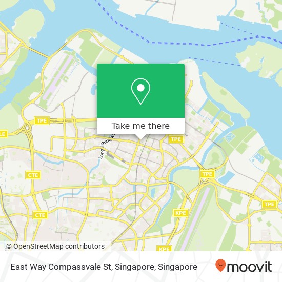 East Way Compassvale St, Singapore map