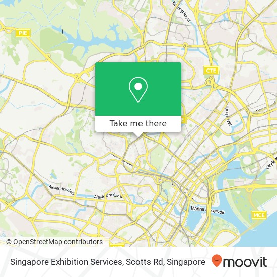 Singapore Exhibition Services, Scotts Rd map