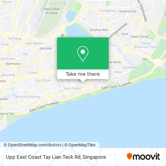 Upp East Coast Tay Lian Teck Rd map