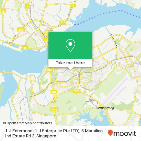 1-J Enterprise (1-J Enterprise Pte LTD), 5 Marsiling Ind Estate Rd 3 map