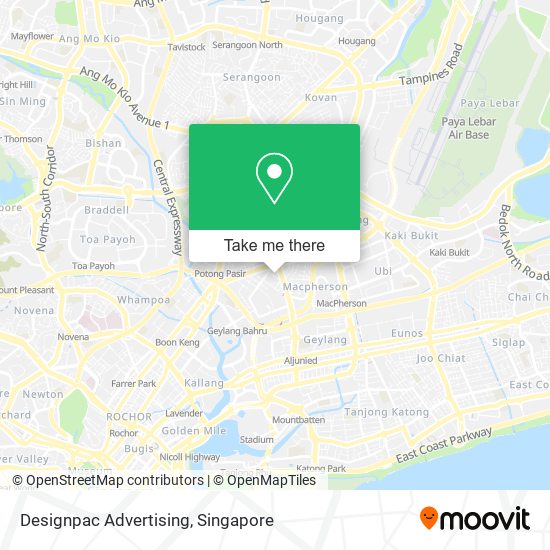 Designpac Advertising map