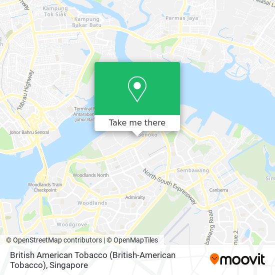 British American Tobacco map