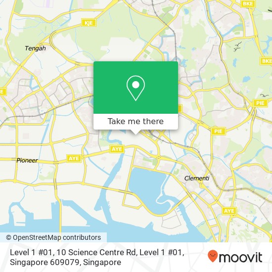 Level 1 #01, 10 Science Centre Rd, Level 1 #01, Singapore 609079地图