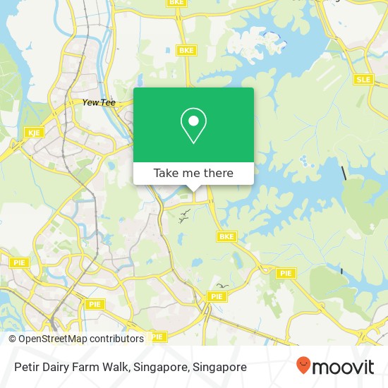 Petir Dairy Farm Walk, Singapore map