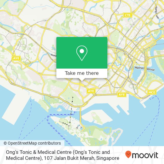 Ong's Tonic & Medical Centre (Ong's Tonic and Medical Centre), 107 Jalan Bukit Merah map